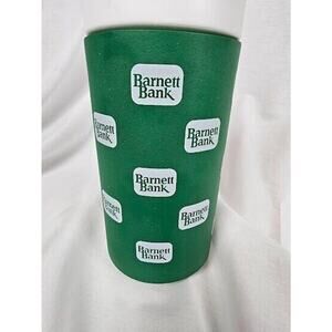 Vintage Barnett Bank Logo Tall Plastic insulated Cup Mug 12 inch